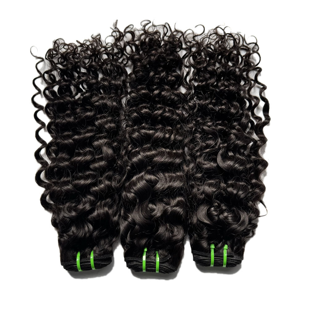 Raw Cambodian Hair Double Drawn Water Wave 3 Bundles